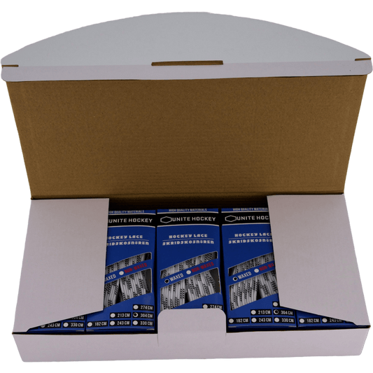 Unite Hockey - Waxed Skate Laces – Box of 10 Pairs