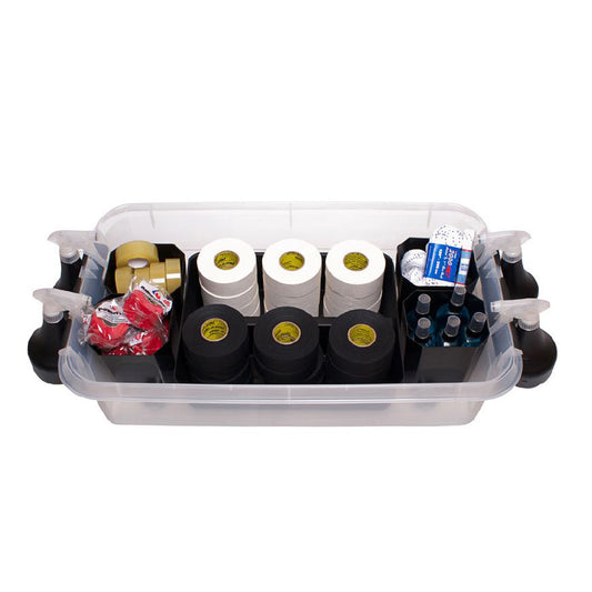 Hockey Material Box with Lid & Wheels – For Tapes, Twine & Accessories