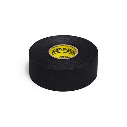 Comp-o-stik Hockey Cloth Tape – White / Black, Narrow / Wide