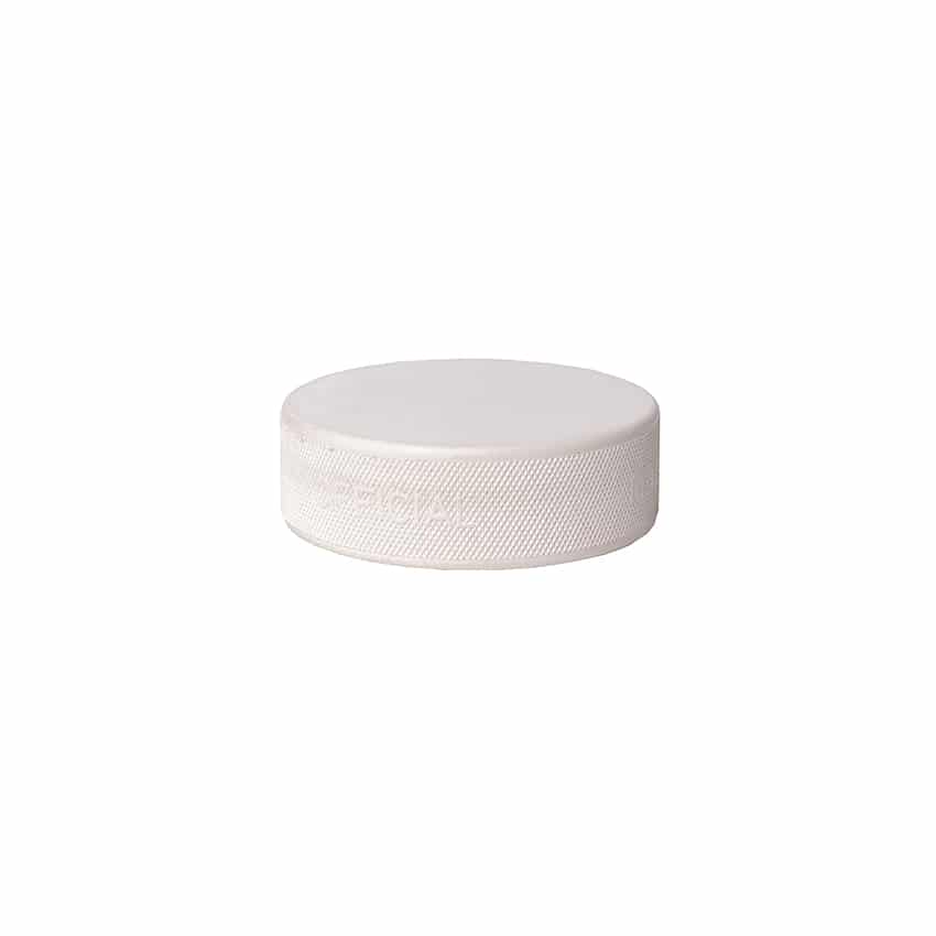 Hockey Puck White – For Goalie Training & Reaction Skills